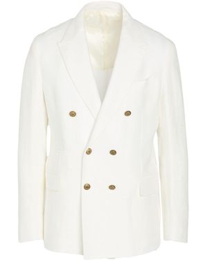 Eleventy Blazer Linen - White