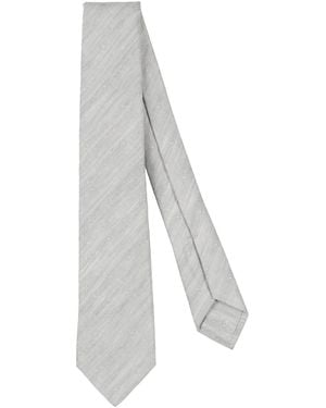 Kiton Light Ties & Bow Ties Silk - White