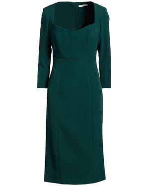 SILENCE LIMITED Dark Midi Dress Pes, Elastane - Green