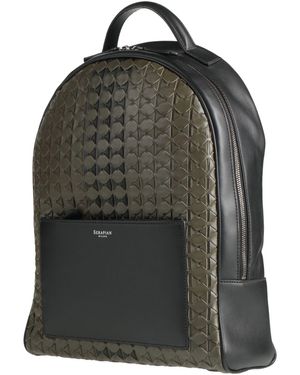 Serapian Backpack Leather - Black