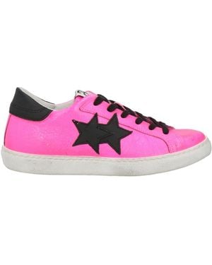 2Star Fuchsia Sneakers Leather - Pink