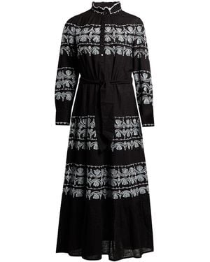 Antik Batik Maxi Dress Cotton - Black