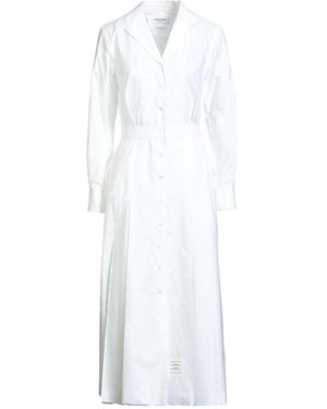 Thom Browne Midi Dress Cotton - White