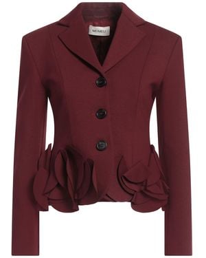 MEIMEIJ Burgundy Blazer Viscose, Polyamide, Elastane, Acetate - Red