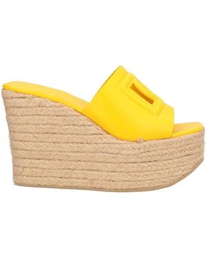Dolce & Gabbana Espadrilles Calfskin, Jute - Yellow