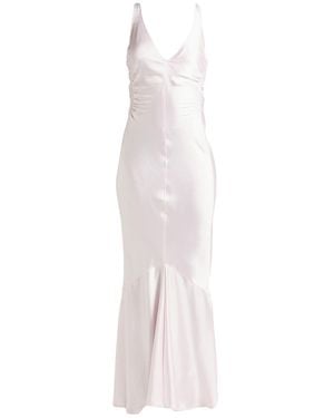 Sportmax Light Maxi Dress Polyester - White
