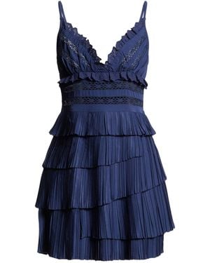 Sea Mini Dress Polyester - Blue
