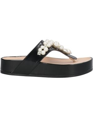 Simone Rocha Thong Sandal - Black