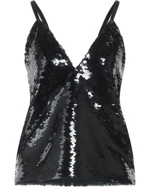 FEDERICA TOSI Top Polyester, Elastane - Black