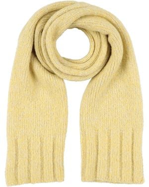 Anna Molinari Scarf Wool, Metal Fibre, Polyamide - Yellow