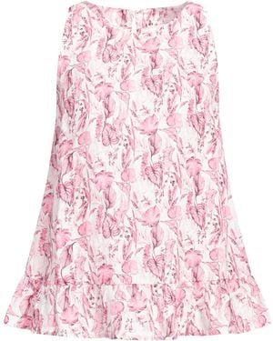 120% Lino Fuchsia Top Linen - Pink