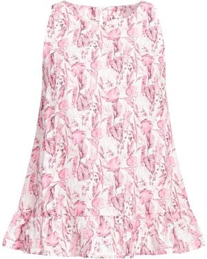 120% Lino Fuchsia Top Linen - Pink