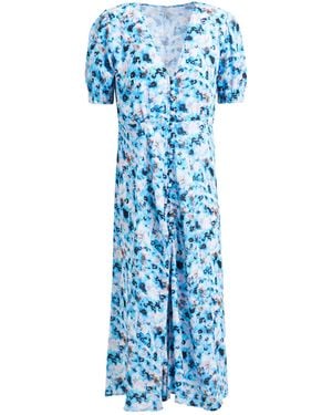Replay Azure Midi Dress Polyester - Blue
