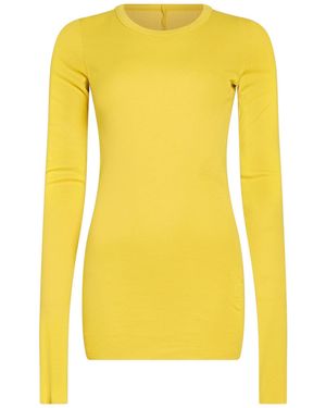 Rick Owens T-Shirt Cotton - Yellow