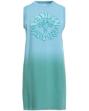 Lanvin Sky Mini Dress Cotton - Blue