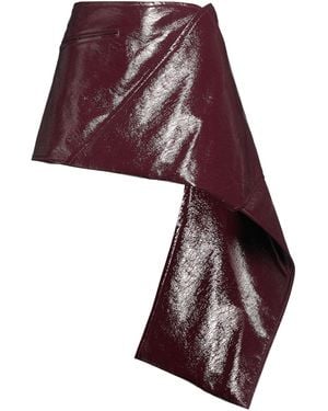 Courreges Mini Skirt Cotton, Polyurethane, Elastane - Purple