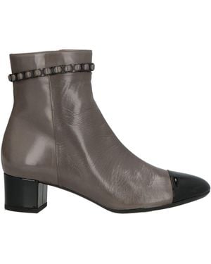 Pas De Rouge Ankle Boots Soft Leather - Brown