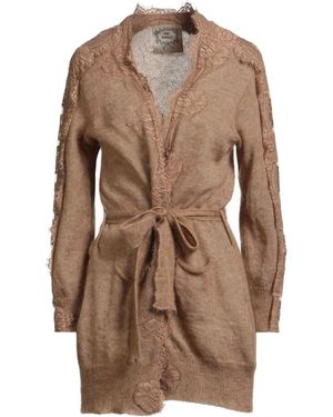 Pink Memories Cardigan Polyamide, Mohair Wool, Wool, Cotton - Brown