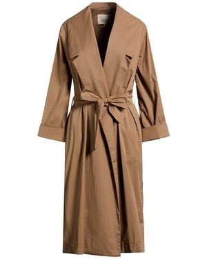 ALESSIA SANTI Overcoat & Trench Coat Cotton, Polyamide, Elastane - Brown