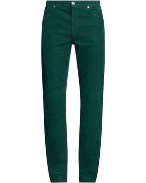 120% Lino Trousers Cotton, Elastane - Green