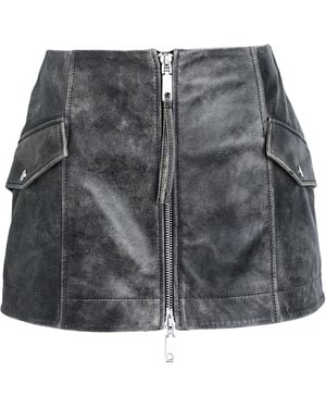 MAX&Co. Cielo Mini Skirt Sheepskin - Gray