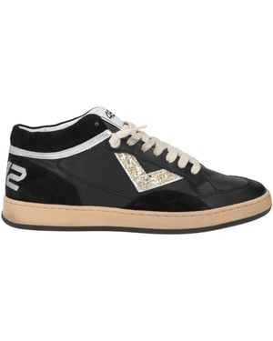 4b12 Sneakers Leather - Black