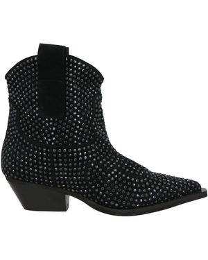 Ella Ankle Boots Leather - Black