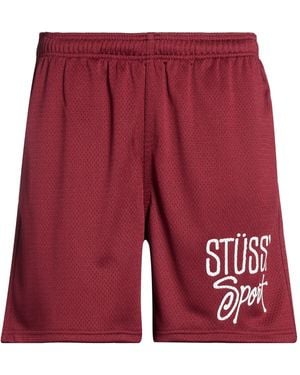 Stussy Shorts & Bermuda Shorts Polyester - Red