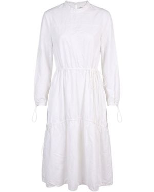 YMC Maxi Dress Cotton, Linen - White