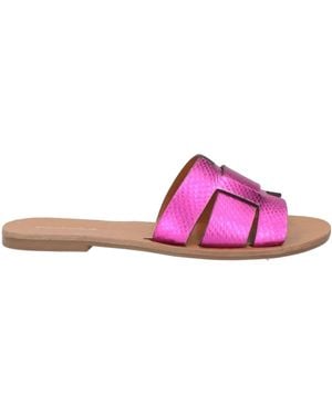 Miss Unique Fuchsia Sandals Leather - Pink
