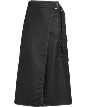 Brunello Cucinelli Midi Skirt Virgin Wool - Black