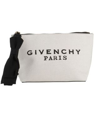 Givenchy Clutch Cotton, Linen, Polyurethane - White