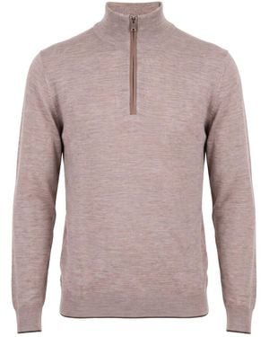 Hackett Col Roulé - Gris
