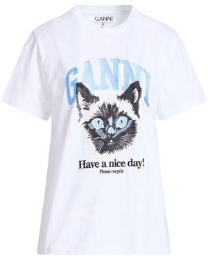 Ganni T-Shirt Organic Cotton - White