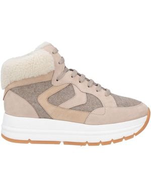 Voile Blanche Taupe Trainers Leather, Shearling - Natural