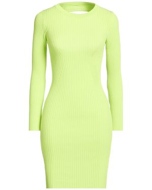 ViCOLO Lime Mini Dress Viscose, Polyester - Green