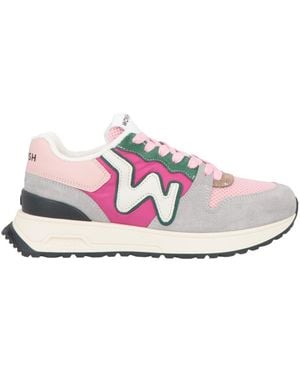 WOMSH Sneakers Leather, Textile Fibers - White