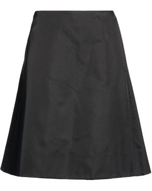 McQueen Midi Skirt Polyester, Silk - Black