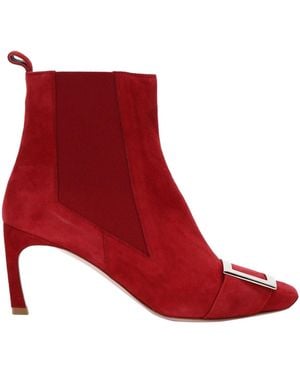 Roger Vivier Ankle Boots Leather - Red