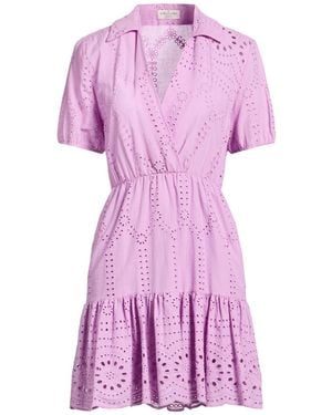 Rebel Queen Mini Dress Cotton - Purple