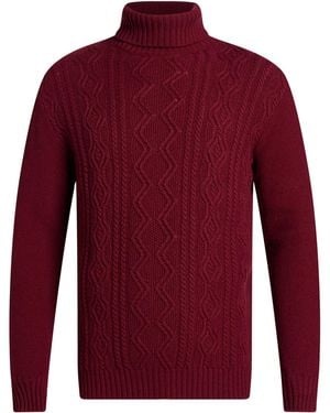 M.Q.J. Turtleneck Polyamide, Wool, Viscose, Cashmere - Red