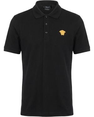 Versace Polo Shirt Cotton - Black