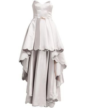 Elisabetta Franchi Carpet Light Mini Dress Polyester - White