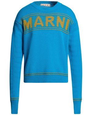 Marni Azure Sweater Virgin Wool - Blue