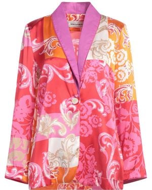 Shirtaporter Fuchsia Blazer Silk, Elastane - Pink