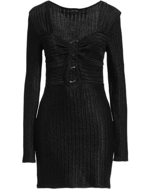 Tom Ford Mini Dress Cotton, Virgin Wool, Polyester - Black