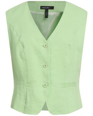 Marc Cain Tailored Vest Linen, Viscose, Elastane - Green