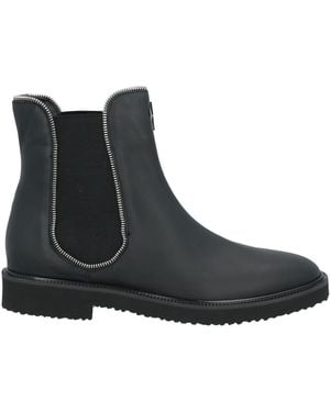 Giuseppe Zanotti Ankle Boots Leather, Textile Fibres - Black