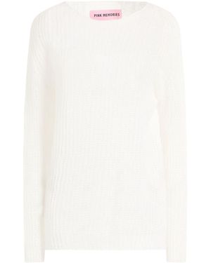 Pink Memories Jumper Acrylic, Merino Wool, Polyamide, Wool - White