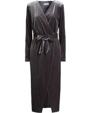 Soallure Midi Dress Polyester, Elastane - Black